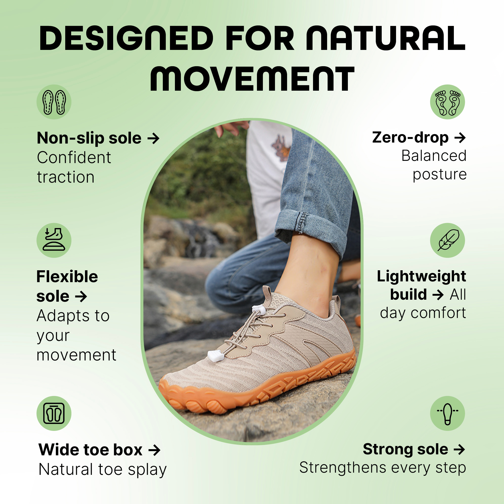 Taron – Rugged & Everyday Barefoot Shoes (Unisex)