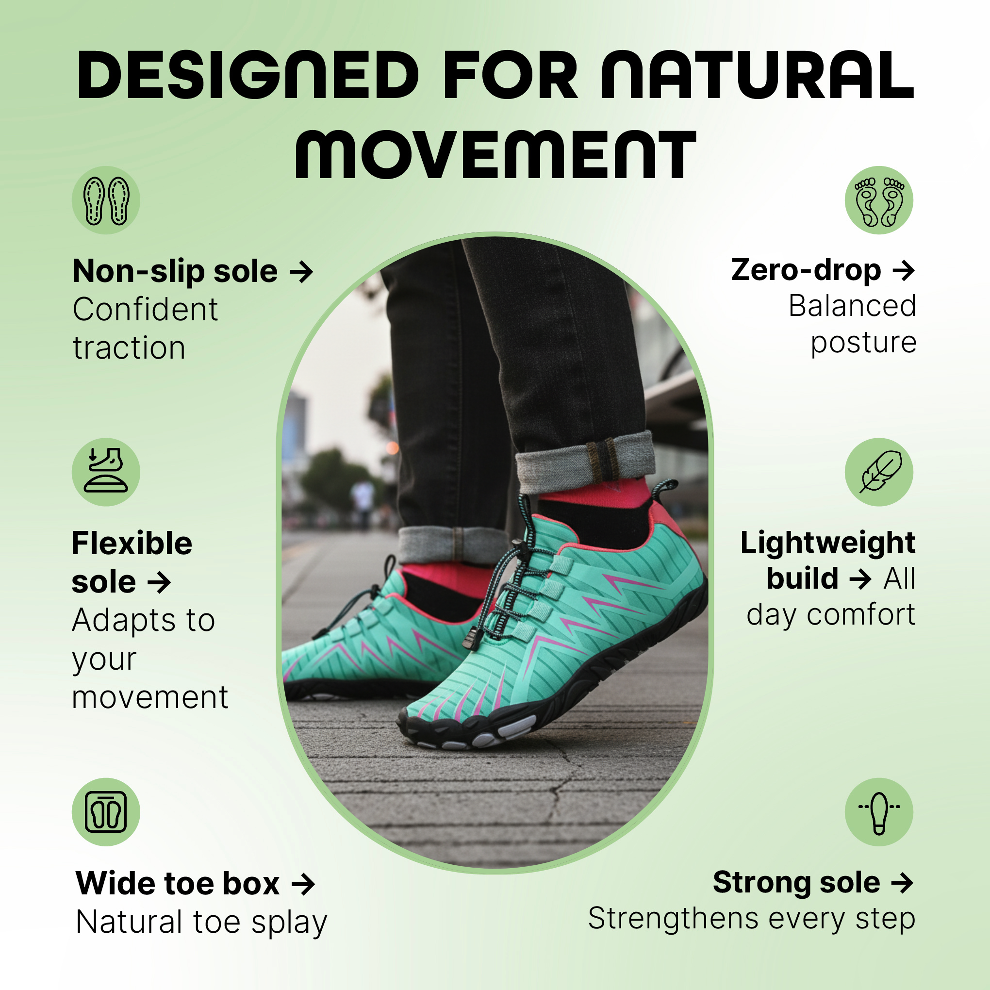 Myrron – Sturdy & Hike Barefoot Shoes (Unisex)