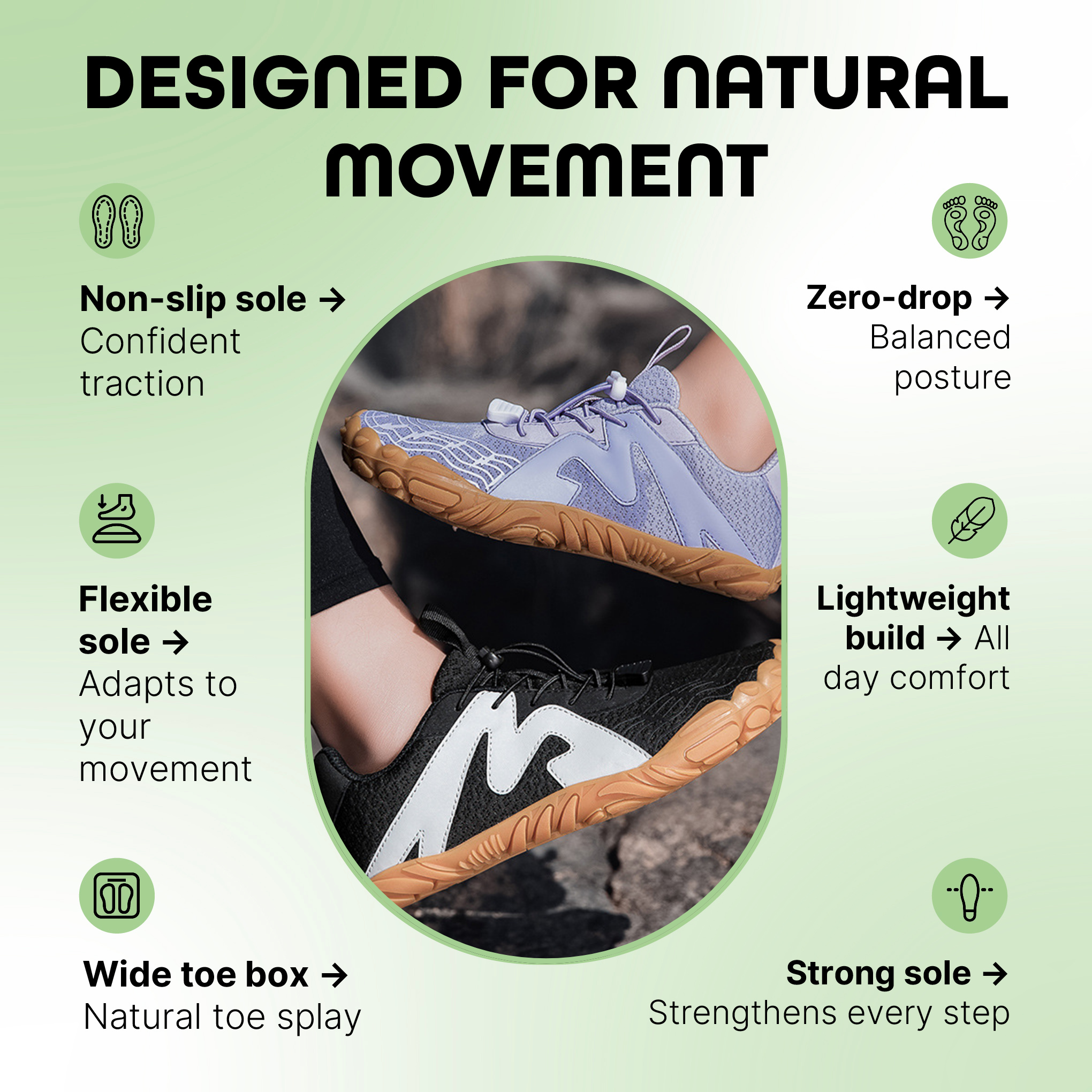 Branor – Stable & Casual Barefoot Shoes (Unisex)