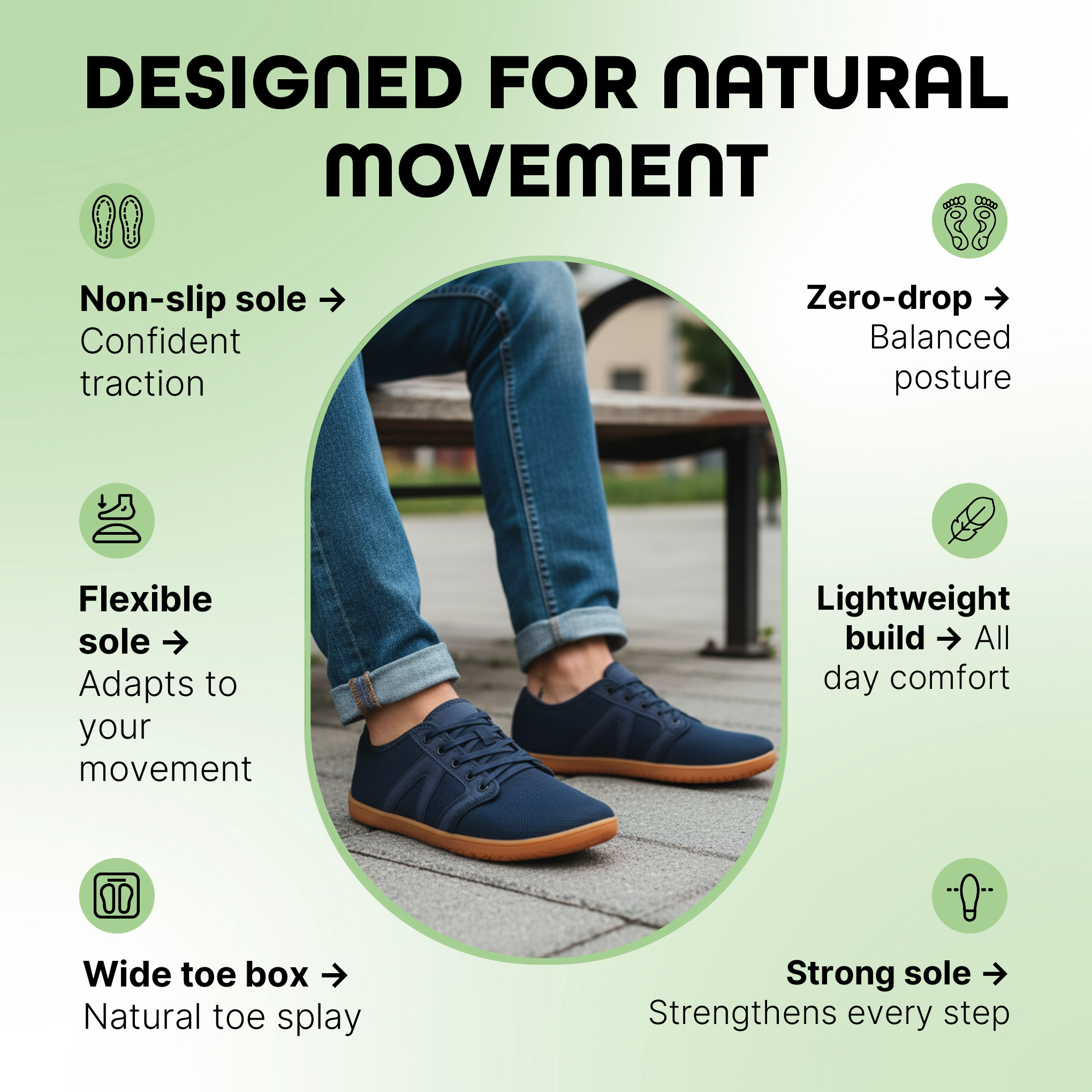 Noma – Lightweight & Flexible Daily Barefoot Shoes (Unisex)
