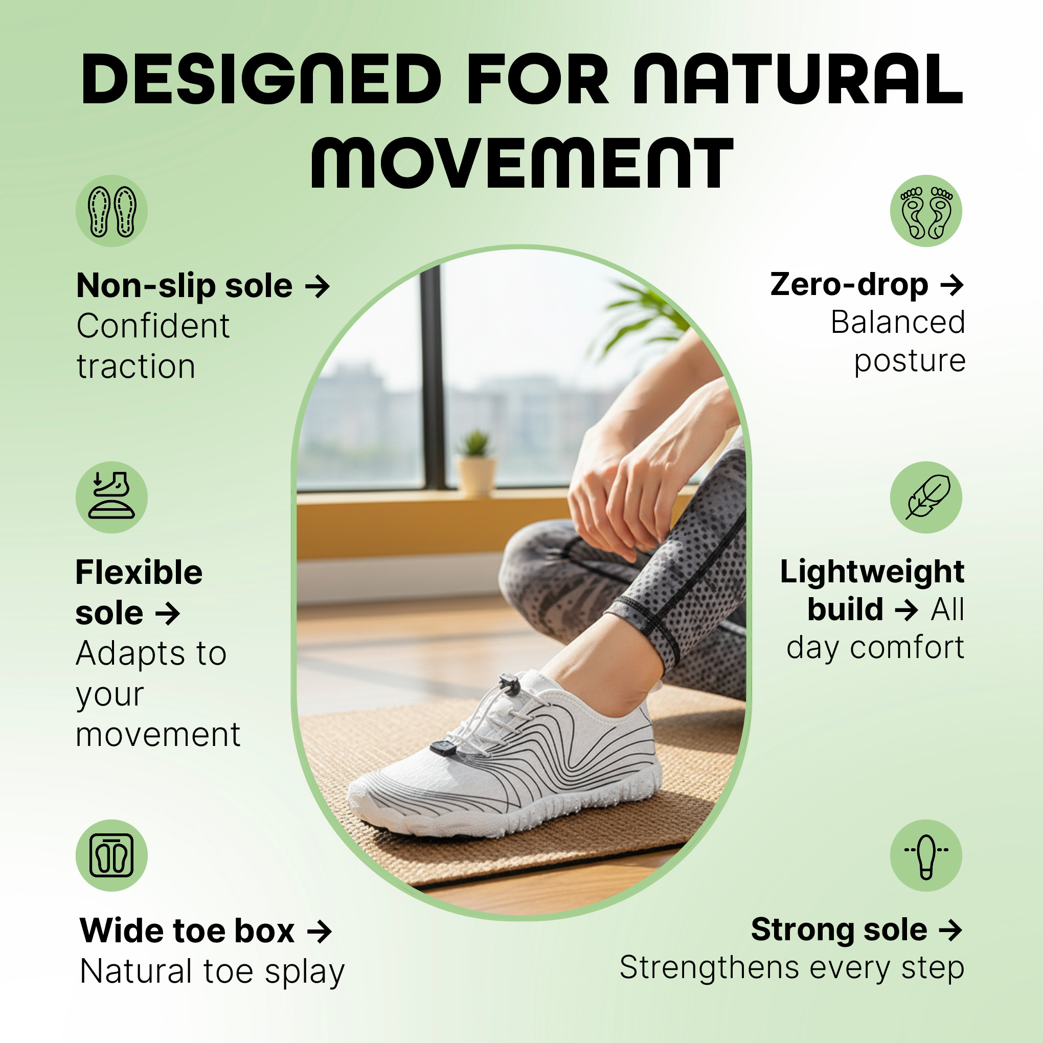 Kael – Dynamic Motion & Sport-Ready Barefoot Shoes (Unisex)